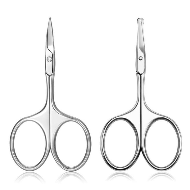 Nose Hair Scissors and Eyebrow Scissors Set, 2PCS Beauty Scissor for