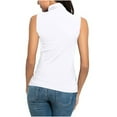 thumbnail image 6 of Sevevn Womens Fashion Casual Solid Color Sleeveless Turtleneck Tee Shirt Blouse T-Shirt Top End of Year Clearance White XXXXXL, 6 of 9