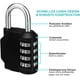 thumbnail image 3 of Padlock Combination Lock Locker Gym, 4 Digit Number Code Lock, Padlock, Combination Lock, Number Lock Weatherproof for Basement Door, Garden Fences (B, 3 of 5