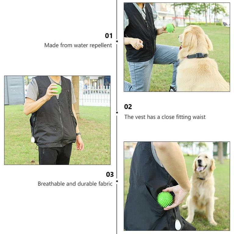 Dog Training Vest for Handlers with Pockets Dog Trainer Clothes Pet Owner