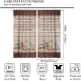 thumbnail image 2 of Country Rustic Farmhouse Curtains,Vintage Wooden House Western Farm Autumn Pumpkins Rod Pocket Blackout Window Drapes Treatment for Kitchen Bedroom Living Room 42x84in,2 Panel Set, 2 of 6
