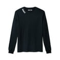 thumbnail image 2 of Daxton Premium Bronx Men Long Sleeves T Shirt Ultra Soft Medium Weight Cotton, Black Tee White Letters 1XL, 2 of 3
