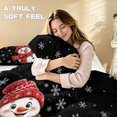 thumbnail image 5 of Yspwyqan Cute Christmas 3 Piece Twin XL Size Bedding Set, Soft Snowman Snowflake Winter Holiday Bedroom Comforter with 2 Pillow Shams for Kids Adults, 5 of 7