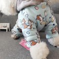 thumbnail image 5 of 2 piezas de ropa gruesa de cuatro patas para mascotas, ropa de otoño e invierno para perros, ropa de algodón para mascotas, ropa bonita de dibujos animados, 5 of 5