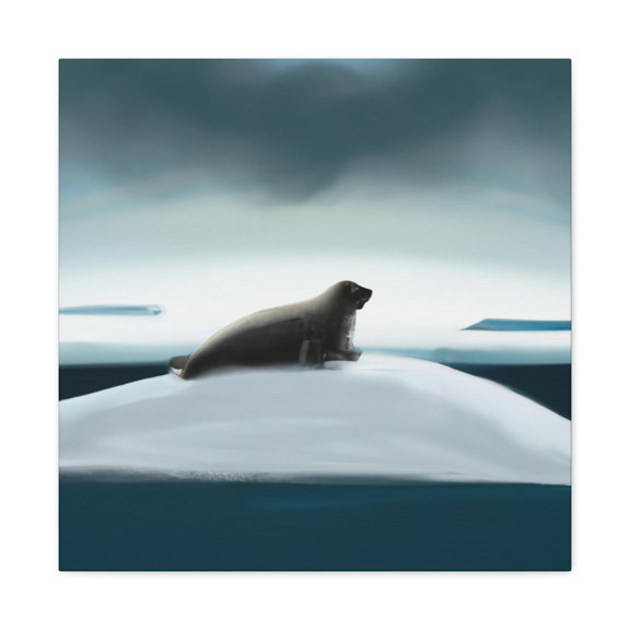 Winter Harp Seal Majesty - Canvas