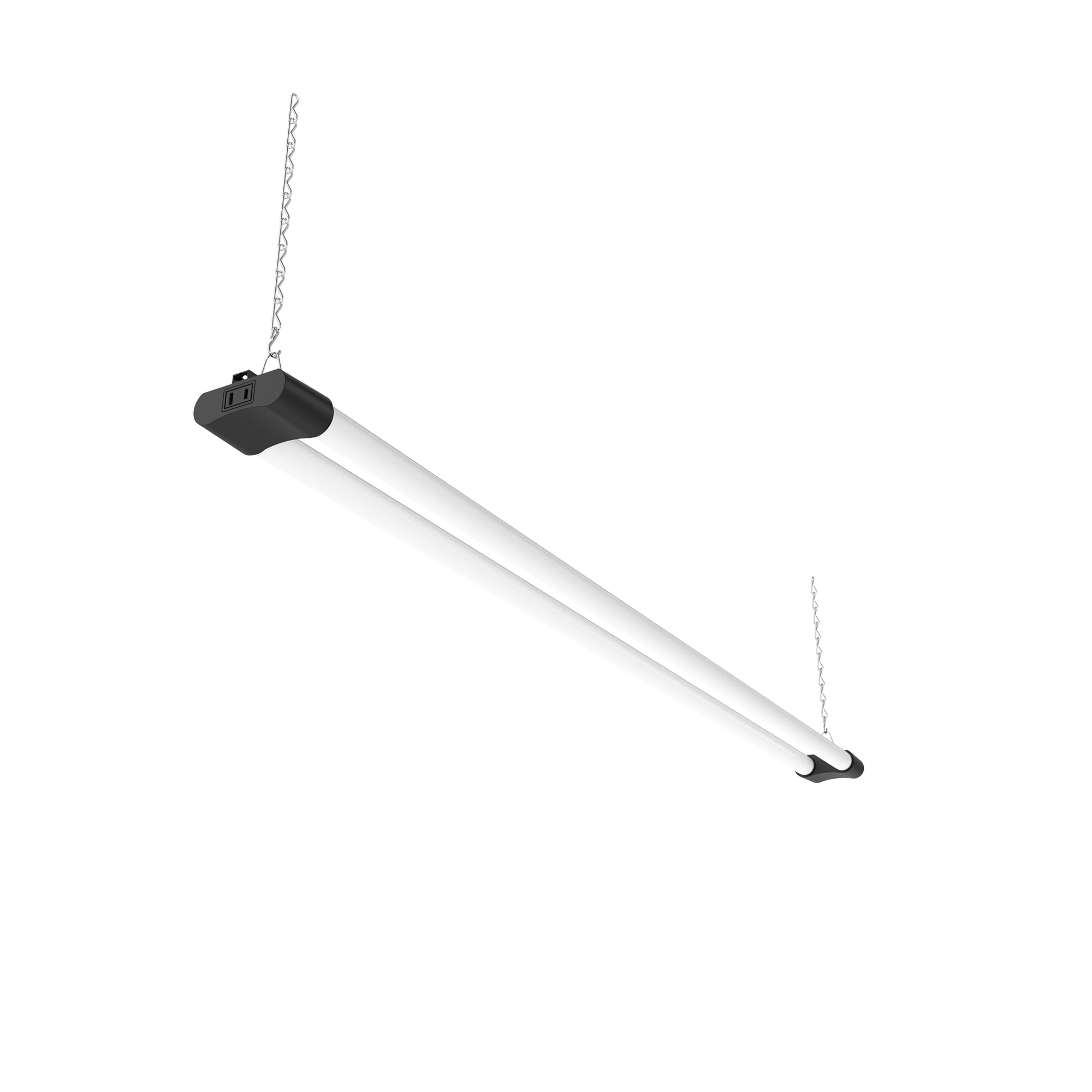 4 Pack LED Shop Light 4 FT 40W Plug Linkable Fixture Hanging Flush Mount Utility Light for Garage Workshop