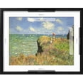 thumbnail image 5 of Art.com Cliff Walk at Pourville, 1882 Giclee Print by Claude Monet, Black Frame Wall Art, 21" x 17", 5 of 5