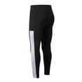 thumbnail image 2 of Women's Thermal Yoga Tights, High Waist Warm Compression Leggings, Winter Workout Running Pants with Pockets, Black + White, S, 2 of 10