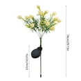thumbnail image 3 of Twfbrm Solar Flower Lights for Outdoor, 29" Realistic Gardenia Flowers LED Garden Lights, Waterproof Solar Powered Decorative Stake Lights Auto ON/Off Landscape Lights for Lawn Yard Patio Pathway, 3 of 7