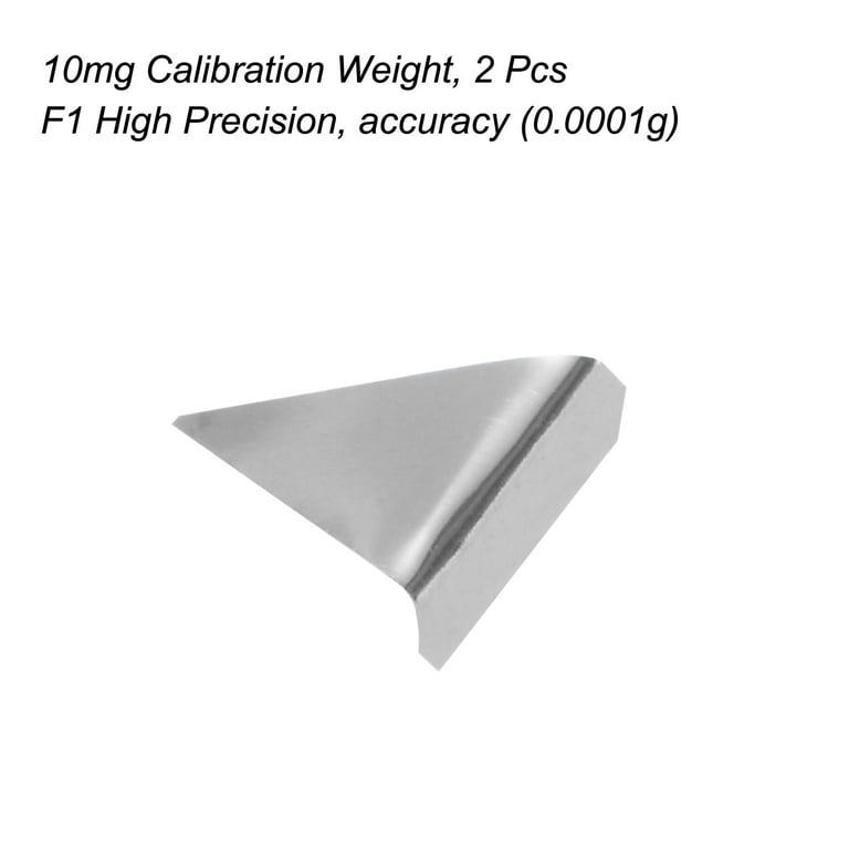 Calibration Weights 10mg F1 Precision Stainless Steel Gram Weight for  Reloading Digital Milligram Scales, 2 Pack 
