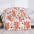 thumbnail image 3 of Fuzoiu Squirrel And Print Flannel Blanket,Throw Blanket,Flannel Home Decor,Fleece Bed Blankets,Cozy Soft Blanket for Bed, Sofa, Camping, and Travel-80"x60", 3 of 6