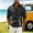 Black, variant on Men's Lightweight Jacket Regular Fit Stand Collar Full Zip Athletic Color Block Jackets with Pockets Dark Blue Size M