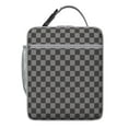 thumbnail image 3 of Rustic Plaid Insulated Lunch Bag Box Student Reusable Lunch Tote Bag with Front Pocket Lunchbox Office Travel, 3 of 4