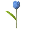 thumbnail image 3 of Regalo de flores de ganchillo Decoración de flores terminada Flor hecha a mano terminada para Azul, 3 of 9