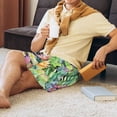 thumbnail image 3 of Wukai Watercolor Blooming Cactus Men’s Short Pajama Pants With Pockets Soft Sleep Pj Shorts for Men-, 3 of 6