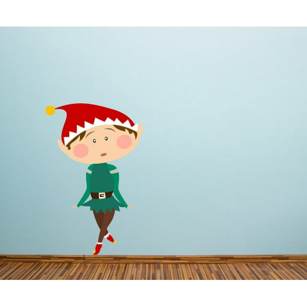 Christmas Elf Wall Decal Vinyl Sticker Car Sticker IDCOLOR006