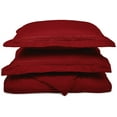thumbnail image 1 of Regal Microfiber Wrinkle-Resistant Duvet Cover and Greek Key Embroidered Pillow Sham Set Burgundy / Full/Queen, 1 of 1