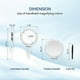 thumbnail image 3 of 30x Magnifying Mirror, Magnifying Mirror With Stand And Tweezers, Handheld Mirror With 30x/1x Magnification, Compact Mirror For Traveling, 30x Makeup, 3 of 4