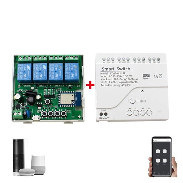 Garage Door Opener Controller Smart Switch On Off Relay Module Gate Open Voice Control ,Easy to Install