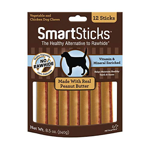 Made With Real beef Smartsticks Rawhide Free Dog Chew 