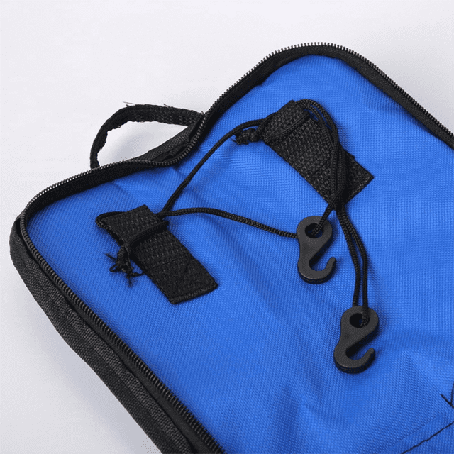 Baguette de Tambour Sac en Tissu avec Sangle Pratique Pièces Accessoires Instruments de Percussion Modèle de Luxe Bleu