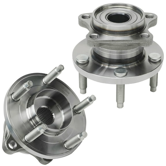 Detroit Axle - 2 Rear Wheel Bearing Hubs for AWD 2007-2010 Ford Edge Lincoln MKX 2007 2008 2009 2010, Wheel Bearing & Hubs Assembly Replacement