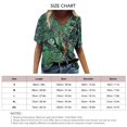 thumbnail image 3 of Mujeres V cuello superior de manga corta camisa impresa suelta camisa casual verano fashionbale superior, 3 of 3