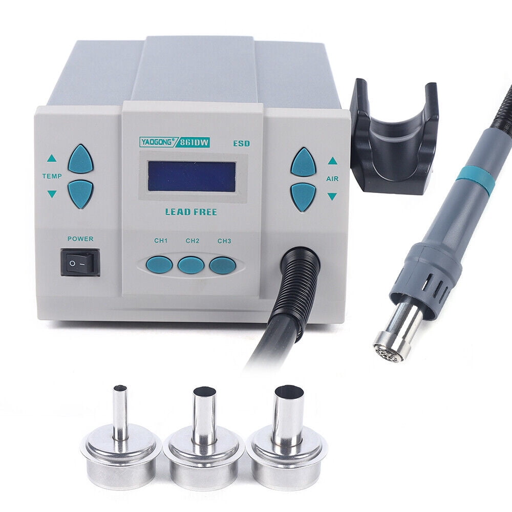 861DW 1000W Hot Air Rework Station Soldering Heat Gun Digital Display Station