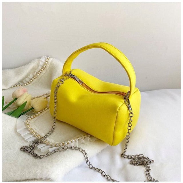 LinYooLi Summer Women New Candy Colour Box Square Bag Designer Chain Crossbody Bag Mini Handbag Female Purses Solid Color Shoulder Bag