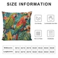 thumbnail image 5 of ONETECH Decorative Square Pillowcase Cushion Case Hawaiian Summer Tropical Island Pillow Covers Parrots Hawaiian Palm Tree Tropical Green Pillow Protector Decorative Outdoor  Pillow Case, 5 of 5