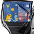 thumbnail image 1 of Double-layer Car Sun Shades Magnetic Curtain with Cute Patterns Full Shade and Half Shade Options, 1 Pack Car Sun Shade for Baby Kids Pets Blocks UV R, 1 of 5