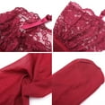 thumbnail image 4 of Lingerie Transparente en Maille pour Femmes Soutien-Gorge Brodé et String et Bas, 4 of 5