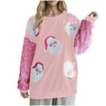 thumbnail image 5 of Wancir Women Sparkle Sequin Christmas Sweatshirt Santa Graphic Crewneck Sweater Long Sleeve Xmas Pullover Tops, 5 of 5