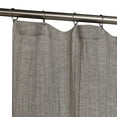 thumbnail image 4 of Beautiful Charcoal Grey Scallop Gauze Shower Curtain by Drew Barrymore, Cotton, 72" x 72", 4 of 9