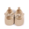 thumbnail image 6 of Tigivemen Baby Girl Shoes Infant Mary Jane Flats Princess Toddler Wedding Dress Shoes with Bow Khaki Size 3, 6 of 9