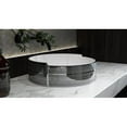 thumbnail image 1 of MEJE 16.75 Inch ELEGANT Silver Stripe Round Art Basin, Above Counter Bathroom Vessel Sink, Porcelain Ceramic Countertop Sink(Include pop up drain), 1 of 10
