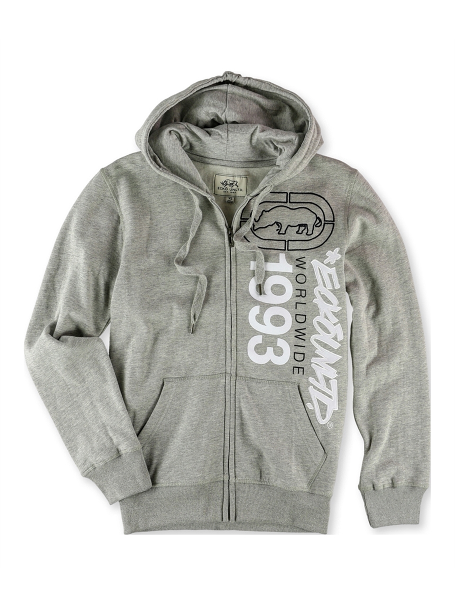 Men/'s ECKO UNLTD Full Zip Jacket Metal Grey