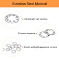 thumbnail image 3 of Uxcell 50Pcs Internal Tooth Star Lock Washers, 1/4-Inch Stainless Steel Internal Serrated Lock Washer, Silver Tone, 3 of 5