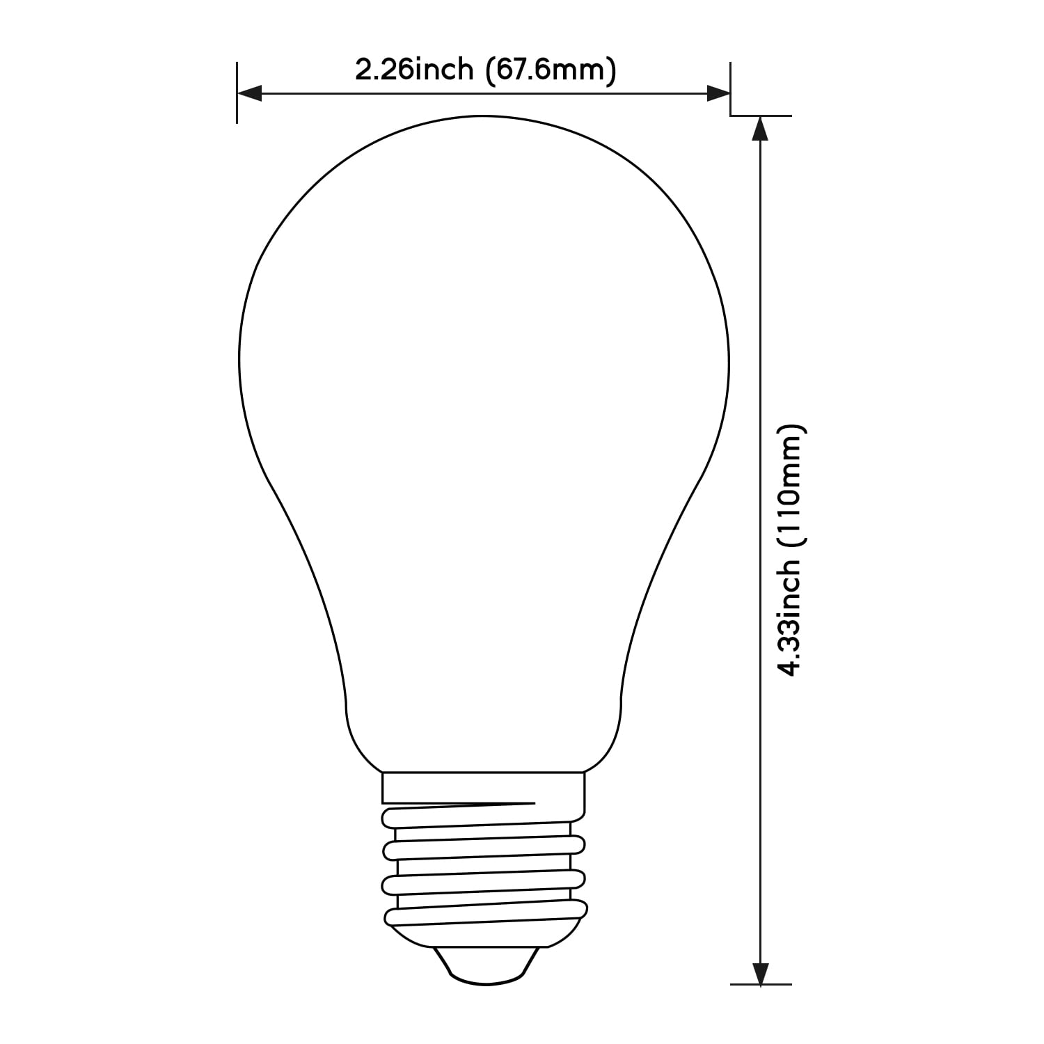 12 Pack 9W Dimmable LED A19 Milky Frosted Filament Light Bulb, 5000K Daylight