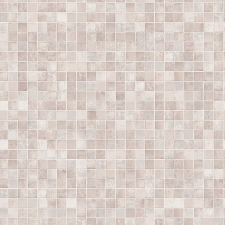 Tempaper Mosaic Tile Neutral Peel and Stick Wallpaper, 20.5" x 33'