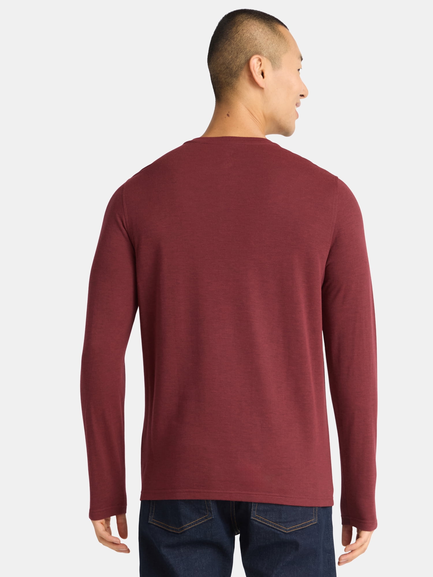 George Men's& Big Men's Double Knit Henley, Sizes S-3XL