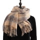 thumbnail image 1 of Bufanda de invierno para mujer, chal de cachemira con borlas y cuadros grandes, bufandas de gran tamaño, bufandas cálidas y acogedoras para invierno y otoño, 1 of 6
