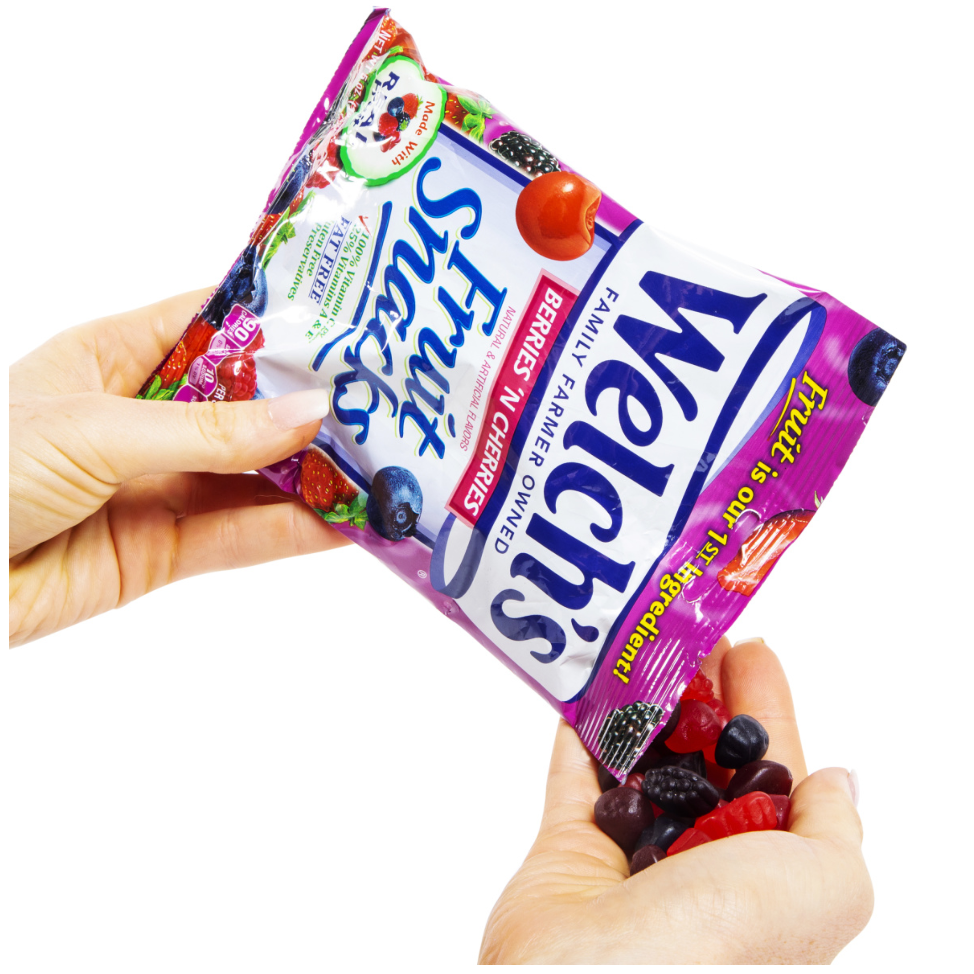 Welch's Fruit Snack BERRIES 'N CHERRIES 5 Ounces Per Bag (Pack Of 12) Case