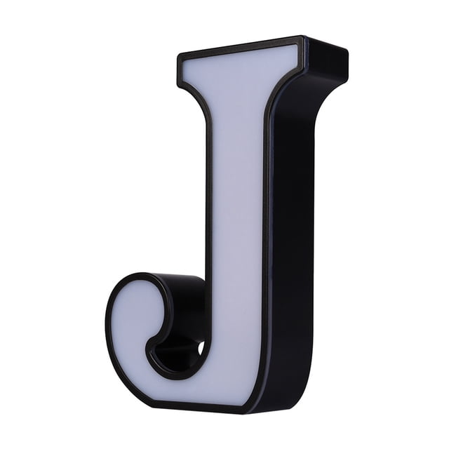Lámpara de letras, LED de plástico, 26 luces del alfabeto inglés, lámpara de noche LED muy versátil