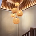 thumbnail image 2 of Viaurbe Bamboo Woven Chandeliers Decorative Pendant Lampshades, 2 of 18