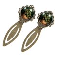 thumbnail image 2 of Cactus Vintage Copper-Colored Lace Bookmarks: Stainless Steel Reading Accessories and Gifts for Book Lovers - Set of 2, 2 of 5