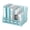 Blue, variant on INTIGE Desktop Organizers with 5 Vertical Compartments Rack, File Storage for Office, Home Workspace, Black Plus