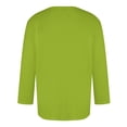 thumbnail image 3 of Camisas de Manga Larga para Hombres Imprimir Casual Cuello Redondo Blusa de Manga Corta, Camisas de Lino para Hombres, 3 of 4