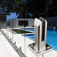 thumbnail image 2 of Pince en Acier Inoxydable 304 Panneau en Verre pour Clôture de Piscine Escalier Support de Balustrade Sol Terrasse Balustrade Balustrade Balustrade Balun, 1 x Clips de Balustrade, Argent, 2 of 8