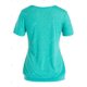 thumbnail image 3 of Más el tamaño de recorte lazo con pliegues Imprimir cazadora Tee Rosegal Camisetas tallas grandes, 3 of 5